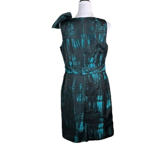 Teri Jon by Rickie Freeman Teal Sheath Dress, Size 12, EUC - Picture 7 of 14